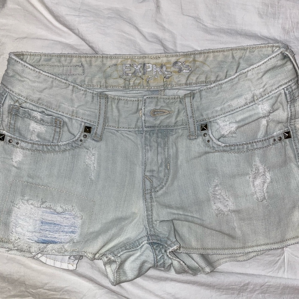 Express denim shorts